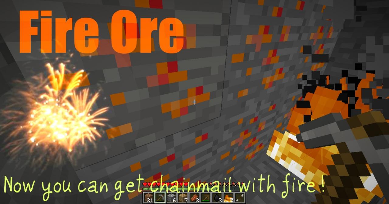 Fire Ore 1.2.4 для minecraft