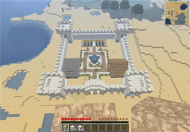 Карта "Крепость" для Minecraft