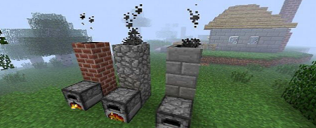 Smoking Chimney моды для Minecraft [1.2.5]